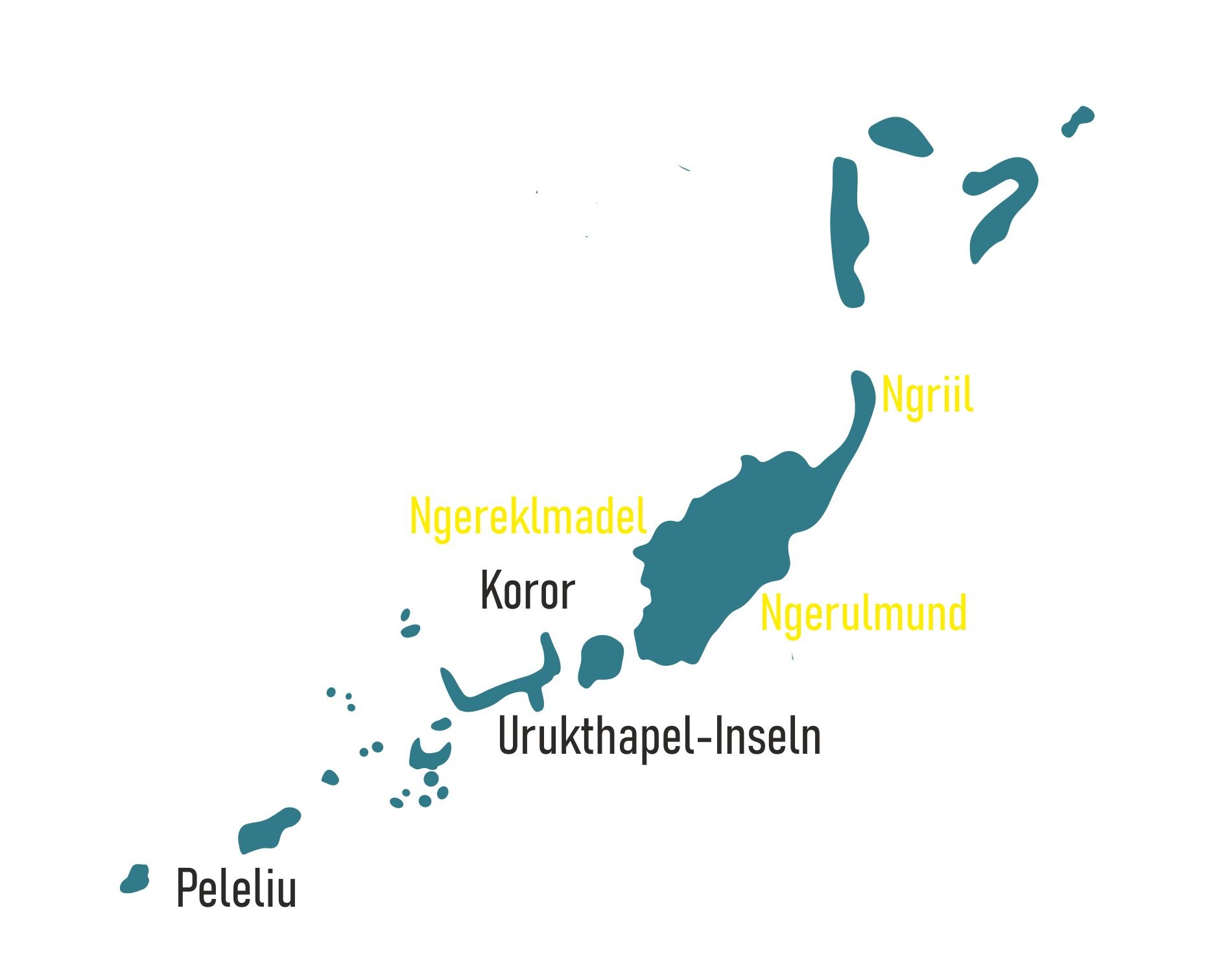 Karte Palau